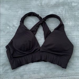 Auden Black Cross Back Padded Bra